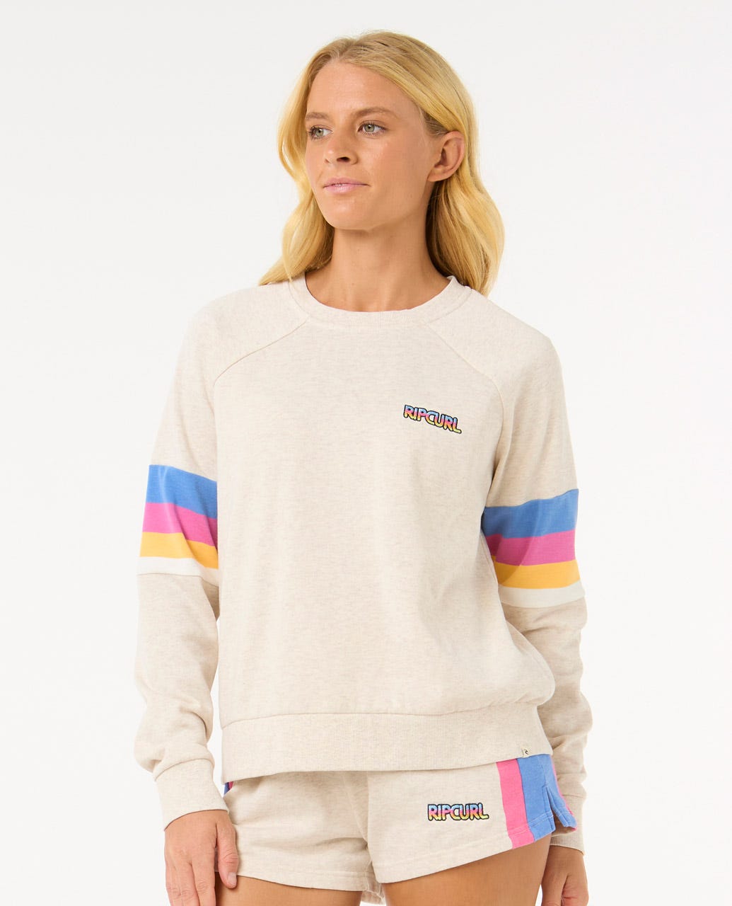 Rip Curl Women Las Dalias Raglan Crew