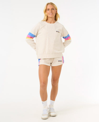 Rip Curl Women Las Dalias Raglan Crew