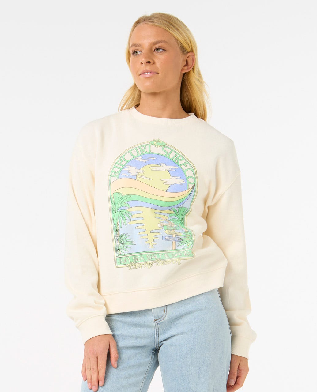 Rip Curl Women Sun & Sea Relaxed Crew