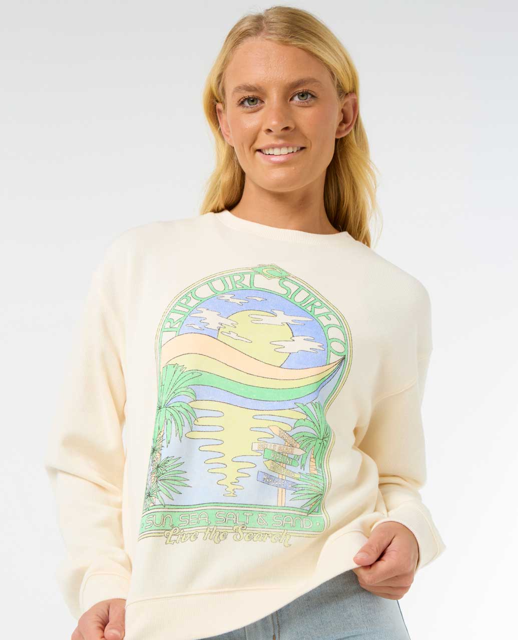 Rip Curl Women Sun & Sea Relaxed Crew