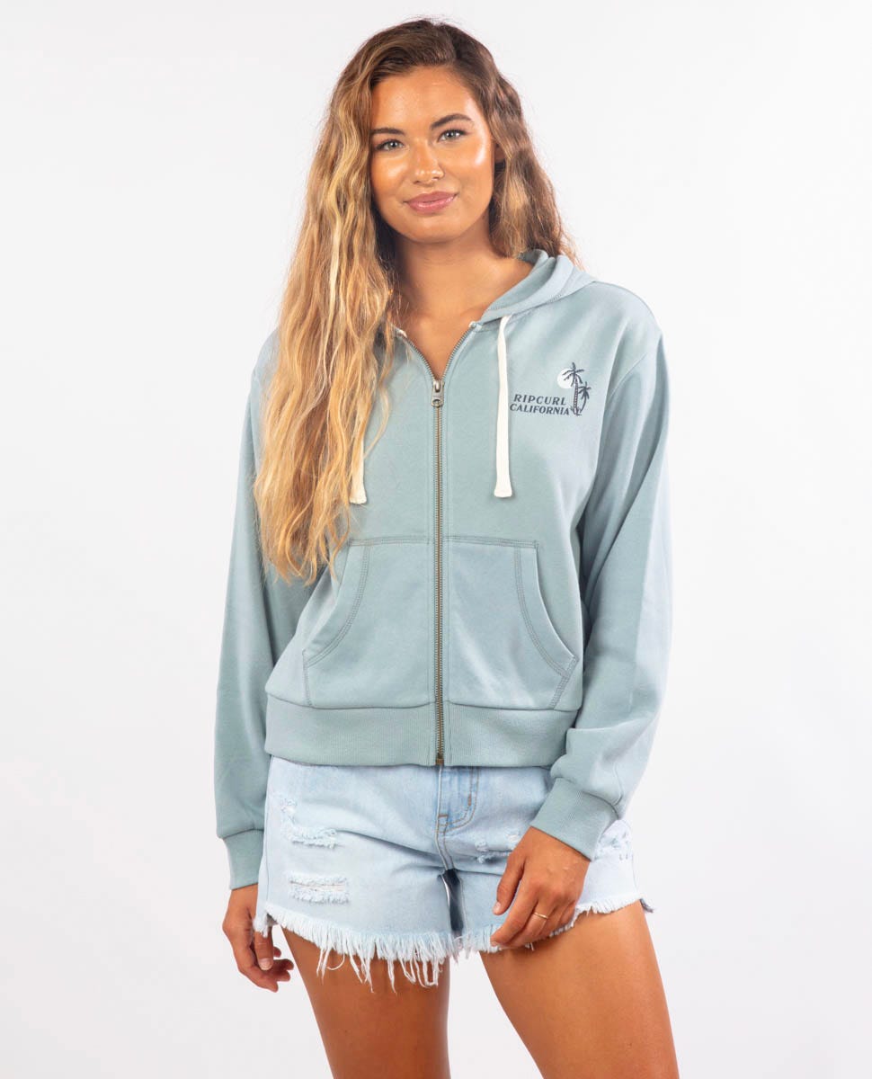 Rip Curl Women Diamond Bay Desto Zip Through Fleece Hood