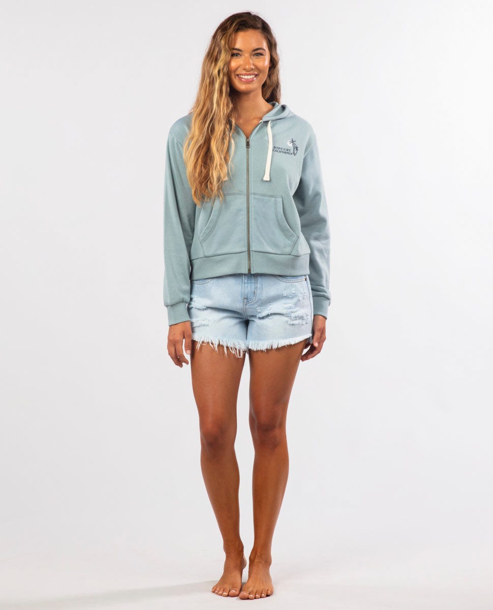 Rip Curl Women Diamond Bay Desto Zip Through Fleece Hood