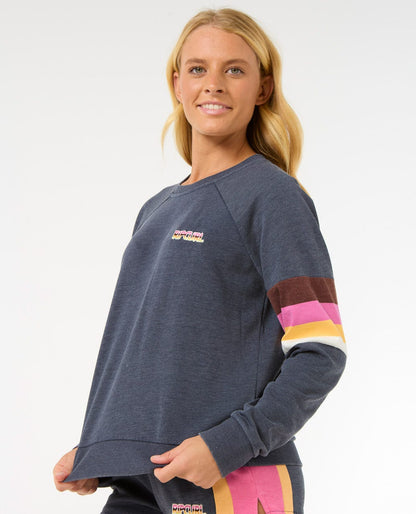 Rip Curl Women Las Dalias Raglan Crew