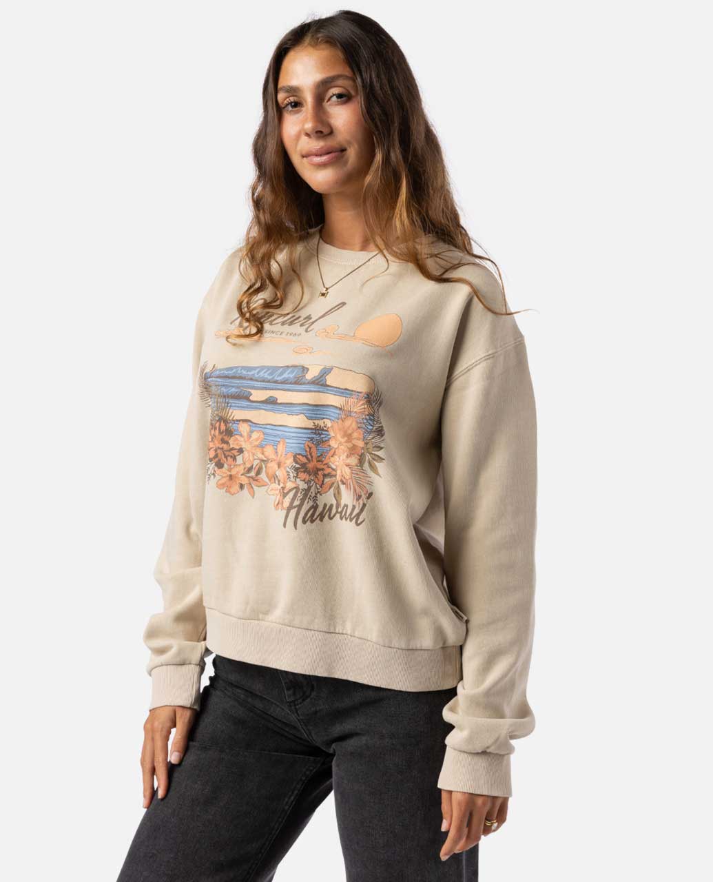 Rip Curl Women Wave Gliders Relaxed Crew