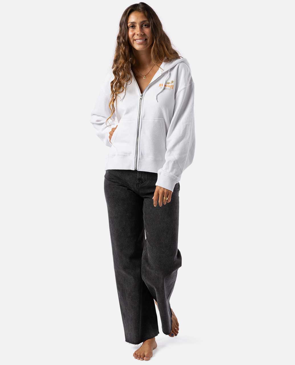Rip Curl Women High Tide Scenic Relaxed Zip Through Hood