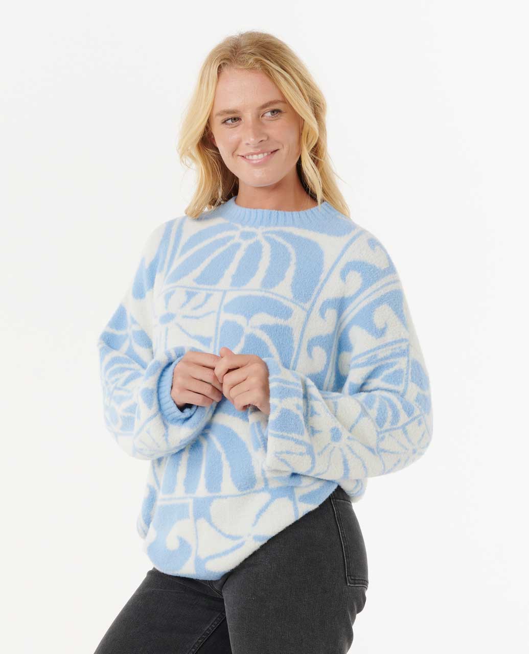 Rip Curl Women Artist Of The Search - Ty Williams Jacquard Crew