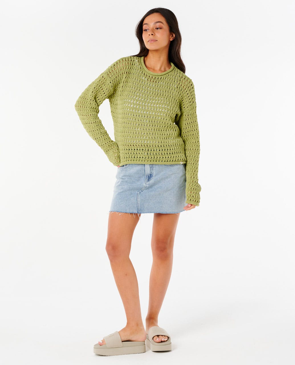 Rip Curl Women Cala Nights Pointelle Crew