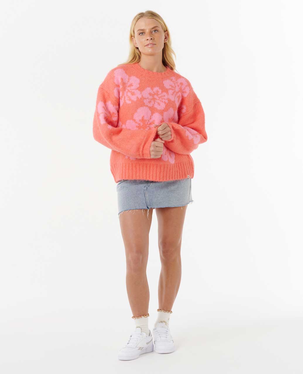 Rip Curl Women Hibiscus Heat Jacquard Crew