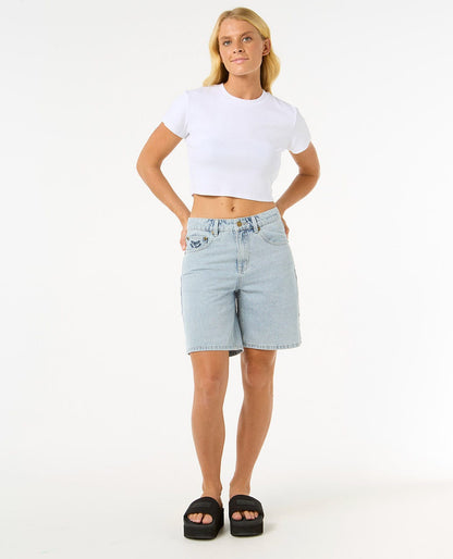 Rip Curl Women Las Dalias Relaxed Denim Short