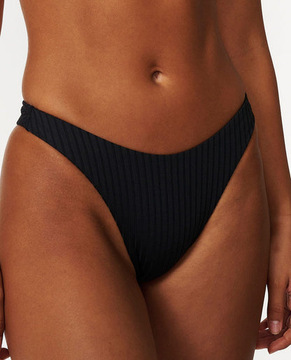 Rip Curl Women Premium Surf High Leg Skimpy Coverage Bikini Bottoms
