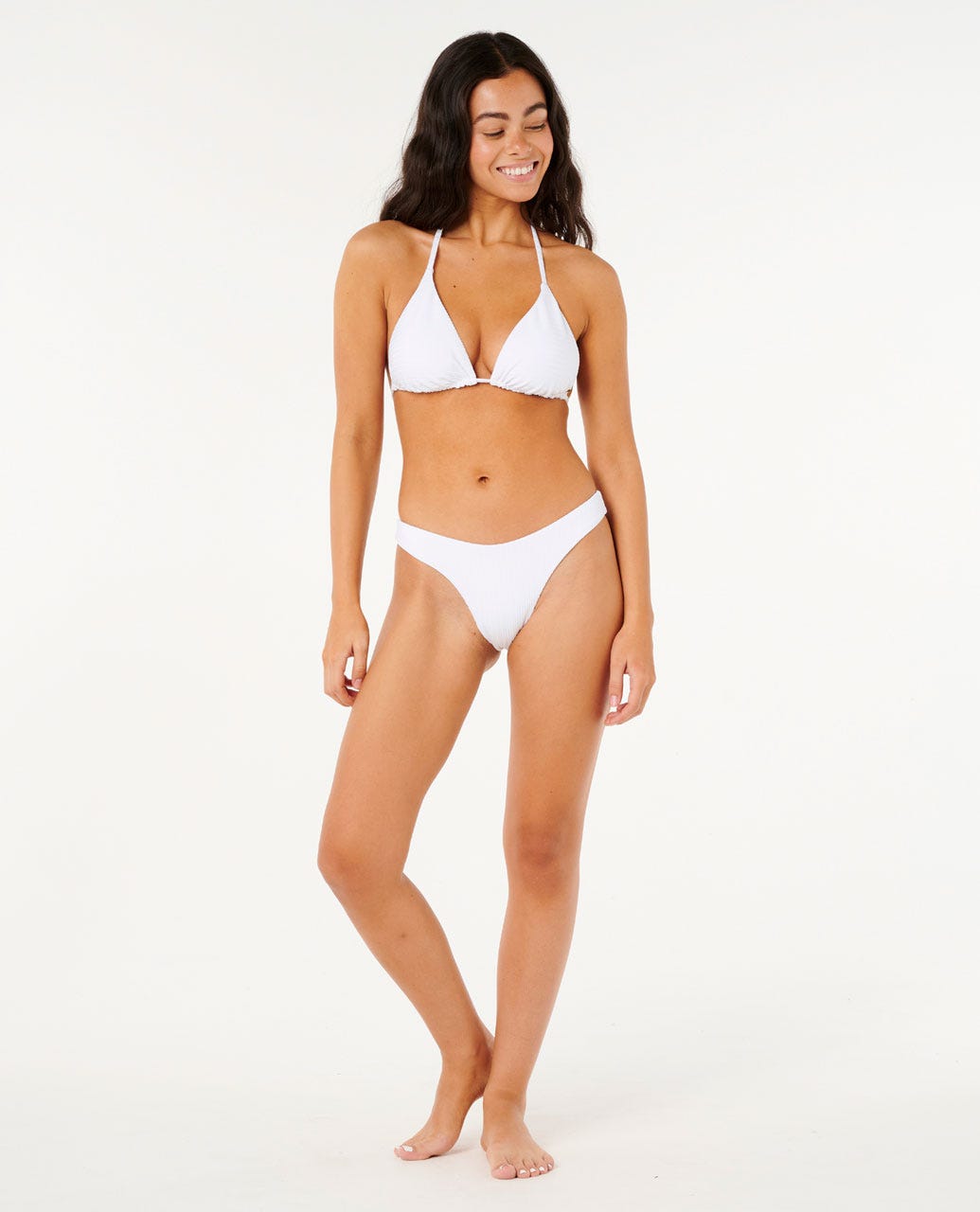 Rip Curl Women Premium Surf High Leg Skimpy Coverage Bikini Bottoms