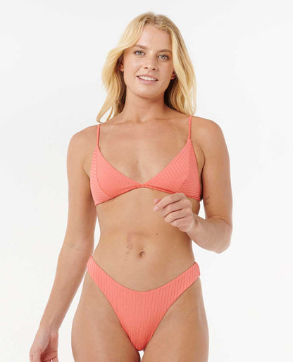 Rip Curl Women Premium Surf High Leg Skimpy Coverage Bikini Bottoms