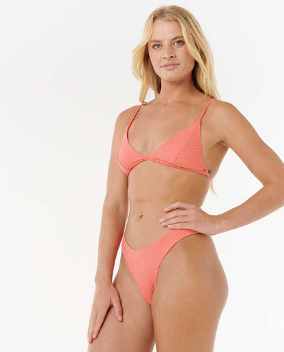 Rip Curl Women Premium Surf High Leg Skimpy Coverage Bikini Bottoms