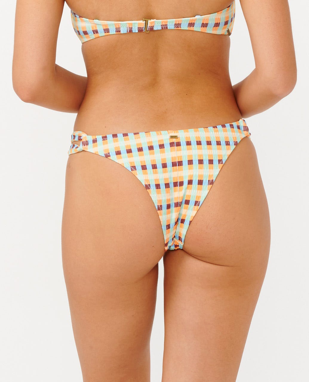 Rip Curl Women Lottie Check Skimpy Coverage Bikini Bottom