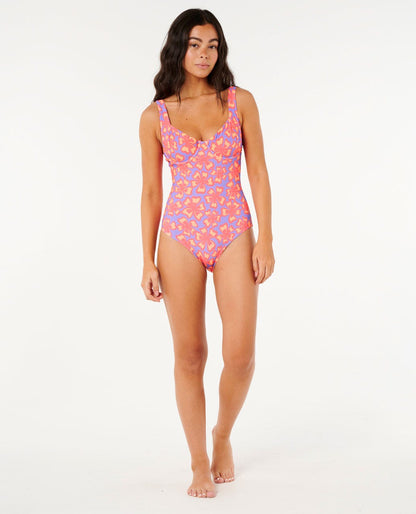 Rip Curl Women Neon Isles D-DD Good Coverage One Piece