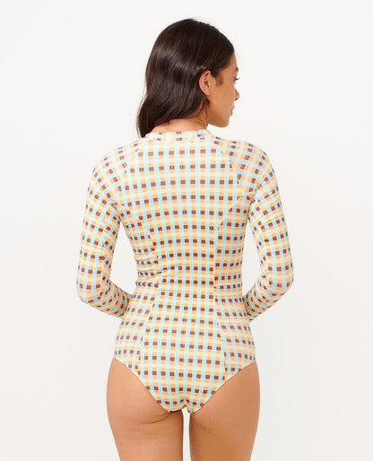 Rip Curl Women Lottie Check Long Sleeve UPF Surf Suit