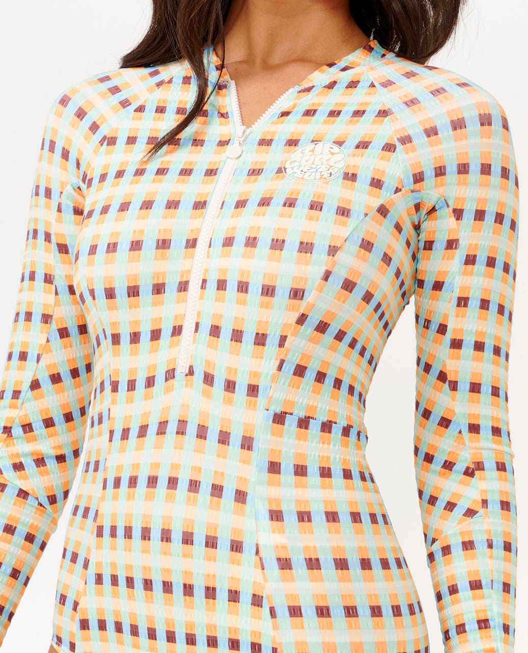Rip Curl Women Lottie Check Long Sleeve UPF Surf Suit