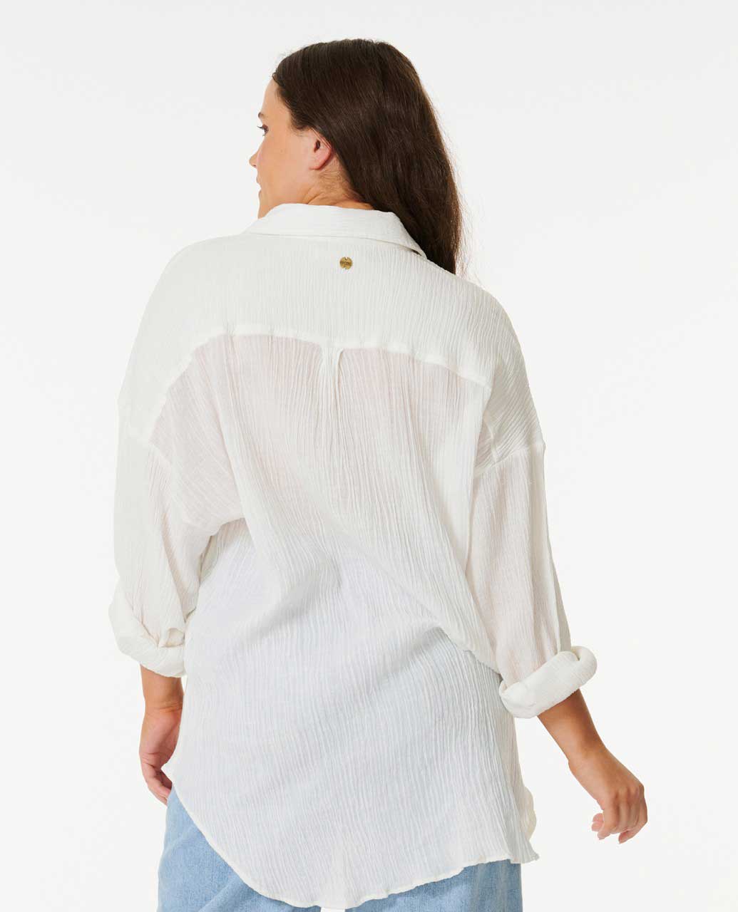 Rip Curl Women Premium Linen Long Sleeve Button Through Shirt