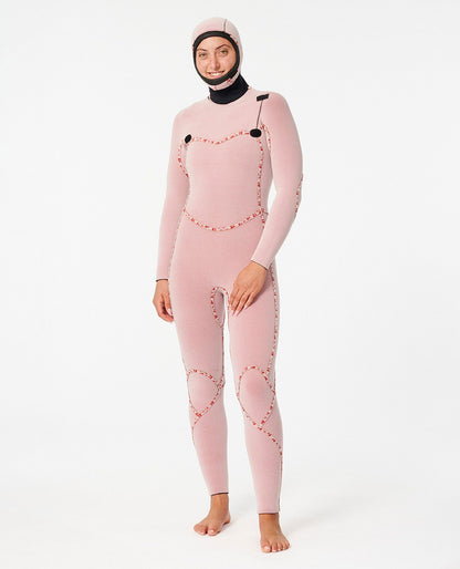 Rip Curl Women Women's Flashbomb 5/4 Hooded Chest Zip Fullsuit Wetsuit
