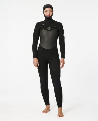 Rip Curl Women Women's Flashbomb 6/4 Hooded Chest Zip Fullsuit Wetsuit