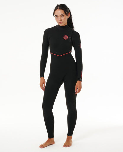 Rip Curl Women E7 Women's Flashbomb Fusion 3/2mm Zip Free Wetsuit