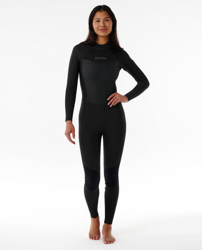 Rip Curl Women Womens Dawn Patrol 4/3 back Zip Wetsuit