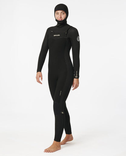 Rip Curl Women Women's Dawn Patrol 5/4 Hooded Chest Zip Fullsuit Wetsuit