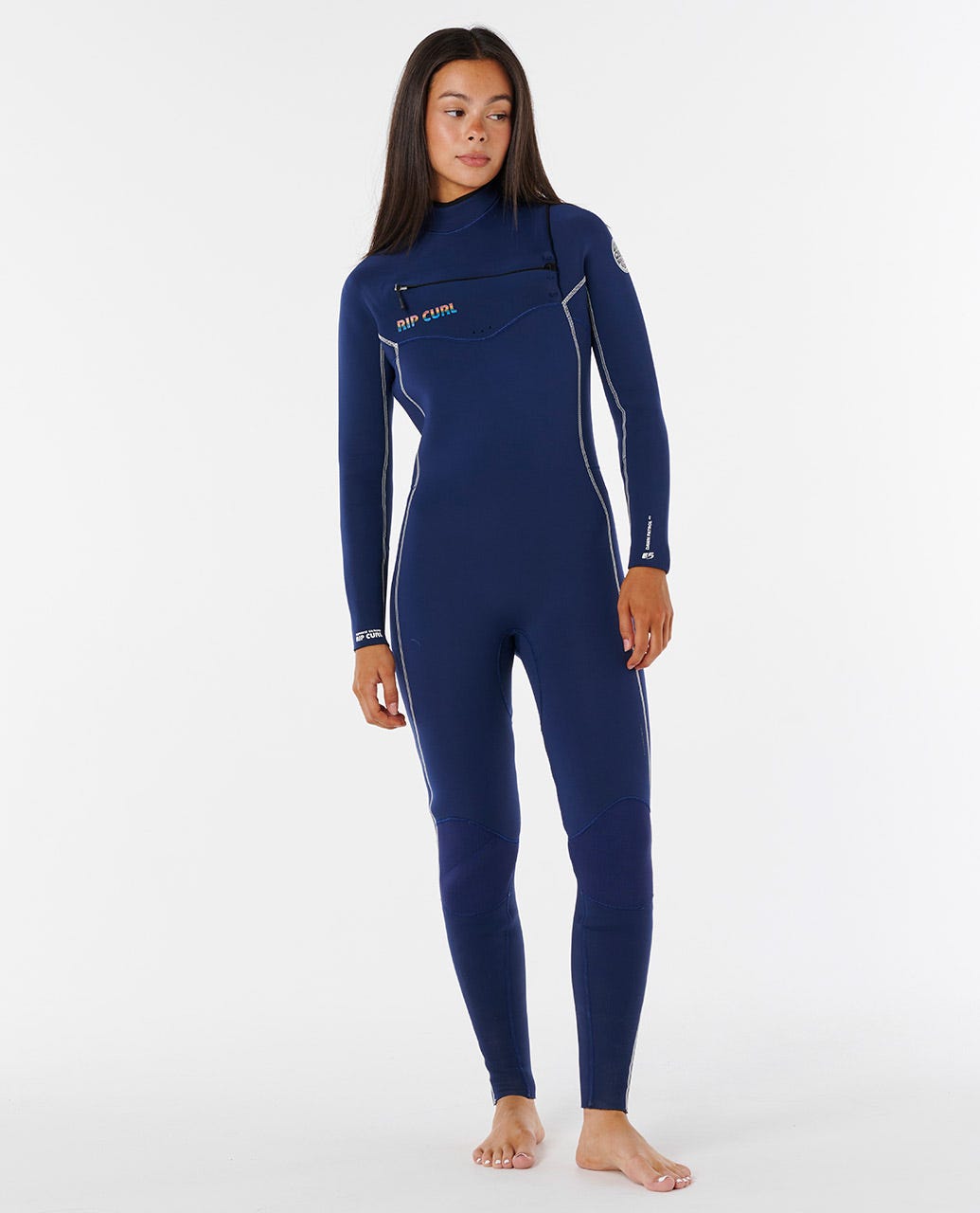 Rip Curl Women Stephanie Gilmore Dawn Patrol Chest Zip 4/3 Fullsuit Wetsuit