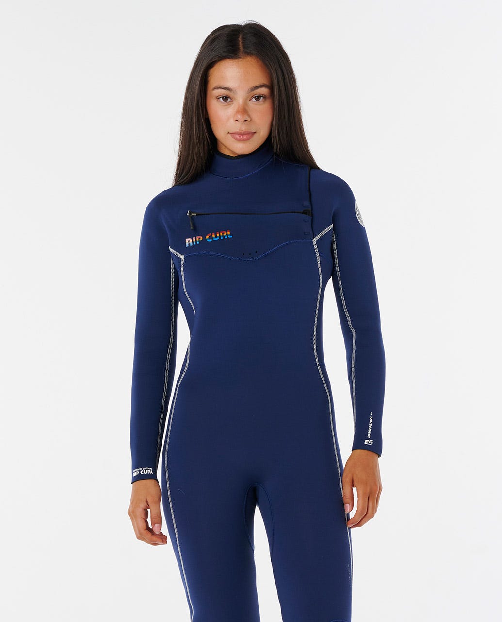Rip Curl Women Stephanie Gilmore Dawn Patrol Chest Zip 4/3 Fullsuit Wetsuit