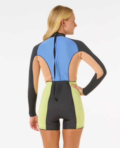 Rip Curl Women G-Bomb 2mm Long Sleeve Back Zip Springsuit