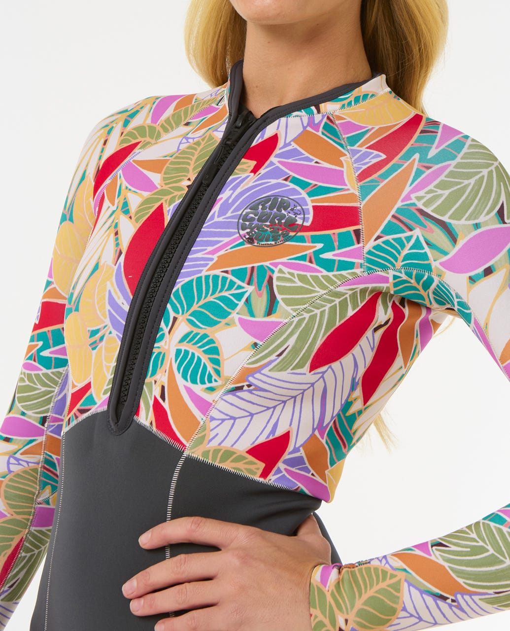 Rip Curl Women G-Bomb 1.5mm Long Sleeve Front Zip Full Coverage Springsuit