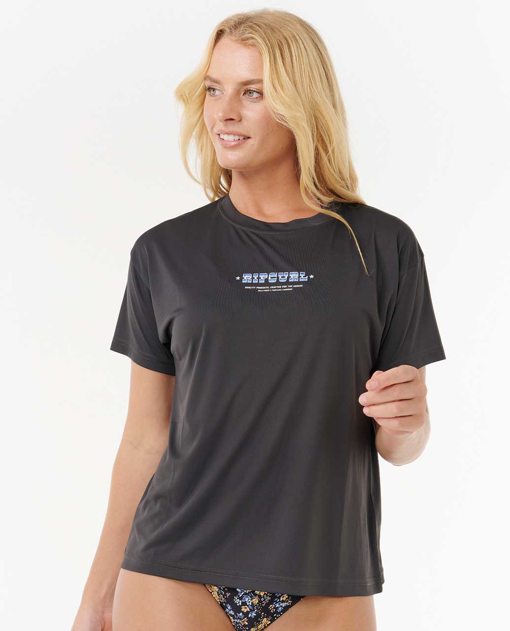 Rip Curl Women Pacific Rider Short Sleeve Surflite Rash Vest