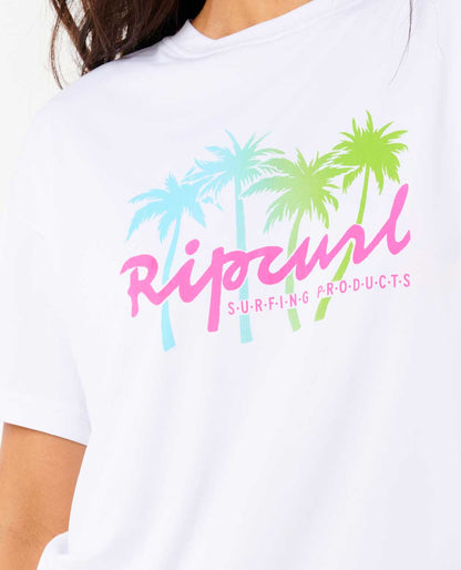 Rip Curl Women Es Vedra Short Sleeve Surflite Rash Guard