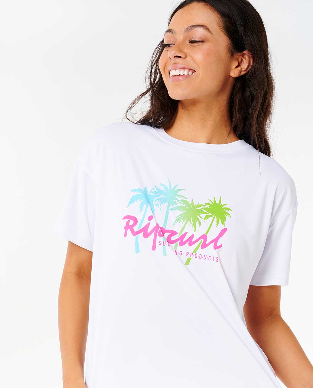 Rip Curl Women Es Vedra Short Sleeve Surflite Rash Guard