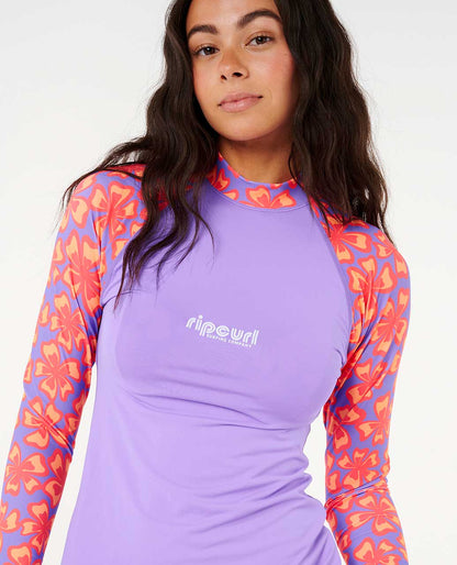 Rip Curl Women Neon Isles Long Sleeve UPF Rash Guard