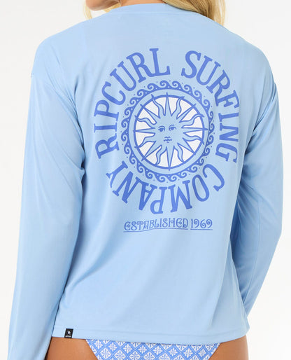 Rip Curl Women San Carlos Surf Lite Long Sleeve Rash Guard
