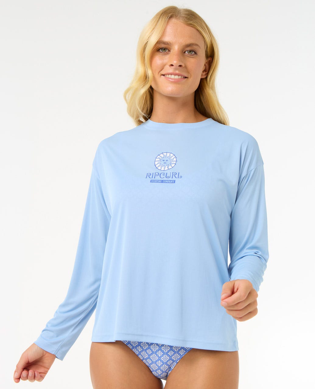 Rip Curl Women San Carlos Surf Lite Long Sleeve Rash Guard