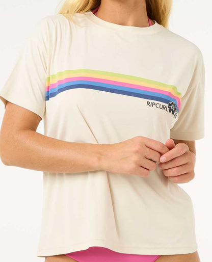 Rip Curl Women Surfarama Short Sleeve Surflite Rash Guard