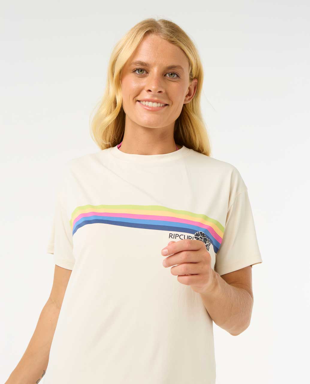 Rip Curl Women Surfarama Short Sleeve Surflite Rash Guard