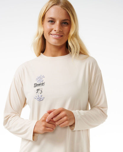 Rip Curl Women Search Surflite Long Sleeve Rash Vest Tee