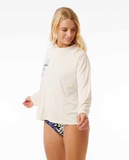 Rip Curl Women Search Surflite Long Sleeve Rash Vest Tee