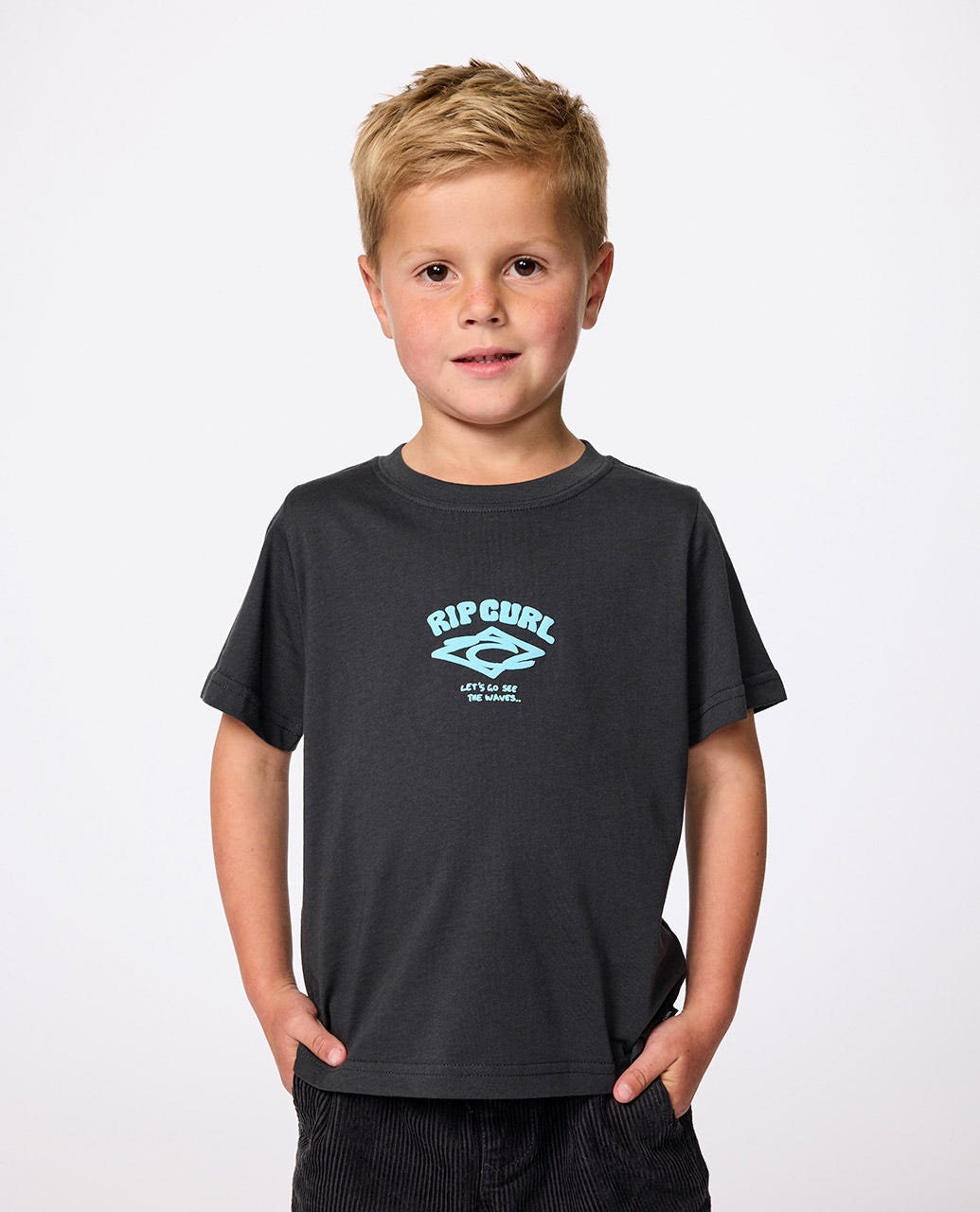 Rip Curl Kids Wave Dayz Logo Tee - Boys (1-8 years)