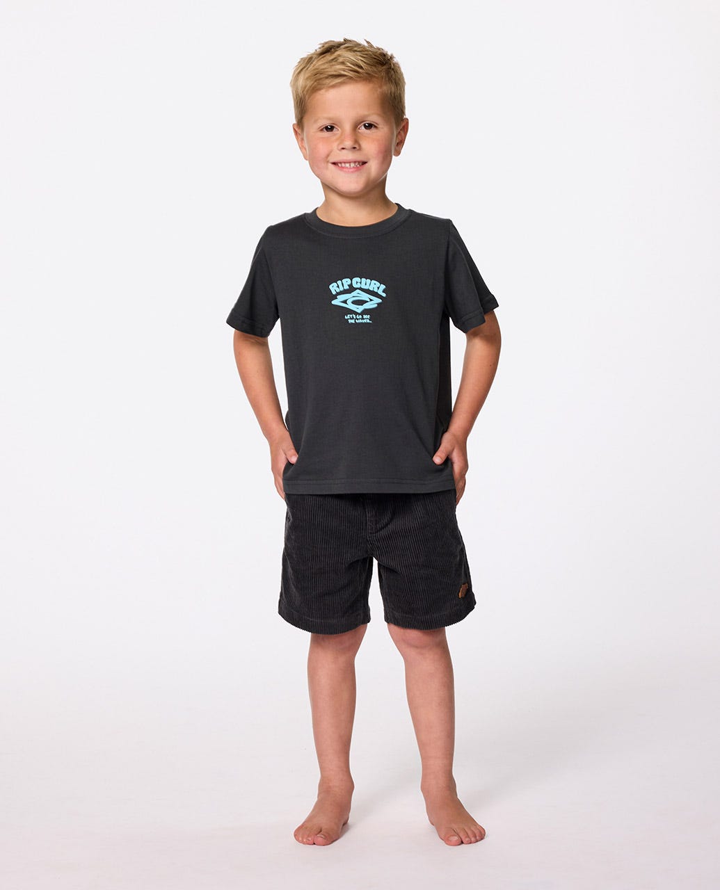 Rip Curl Kids Wave Dayz Logo Tee - Boys (1-8 years)