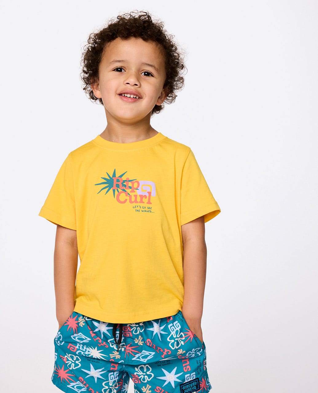 Rip Curl Kids Let's See The Waves Tee - Boys (1-8 years)