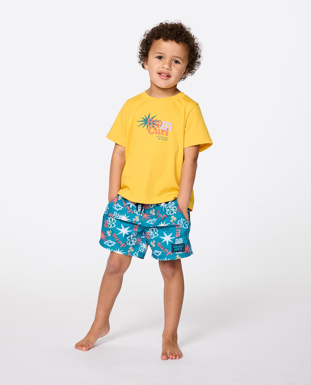 Rip Curl Kids Let's See The Waves Tee - Boys (1-8 years)