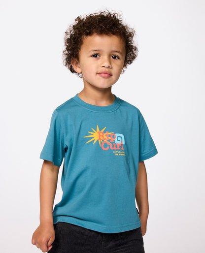Rip Curl Kids Let's See The Waves Tee - Boys (1-8 years)