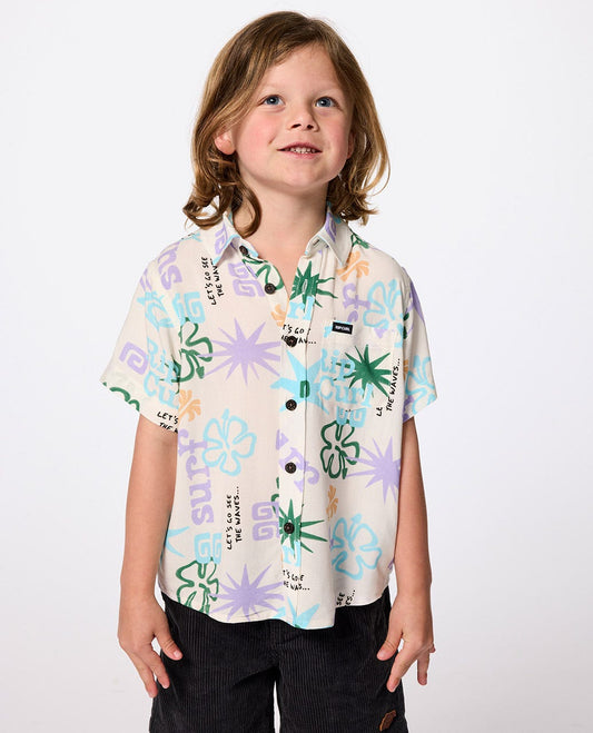 Rip Curl Kids Wave Dayz Short Sleeve Shirt - Boy(1-8 years)