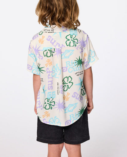 Rip Curl Kids Wave Dayz Short Sleeve Shirt - Boy(1-8 years)