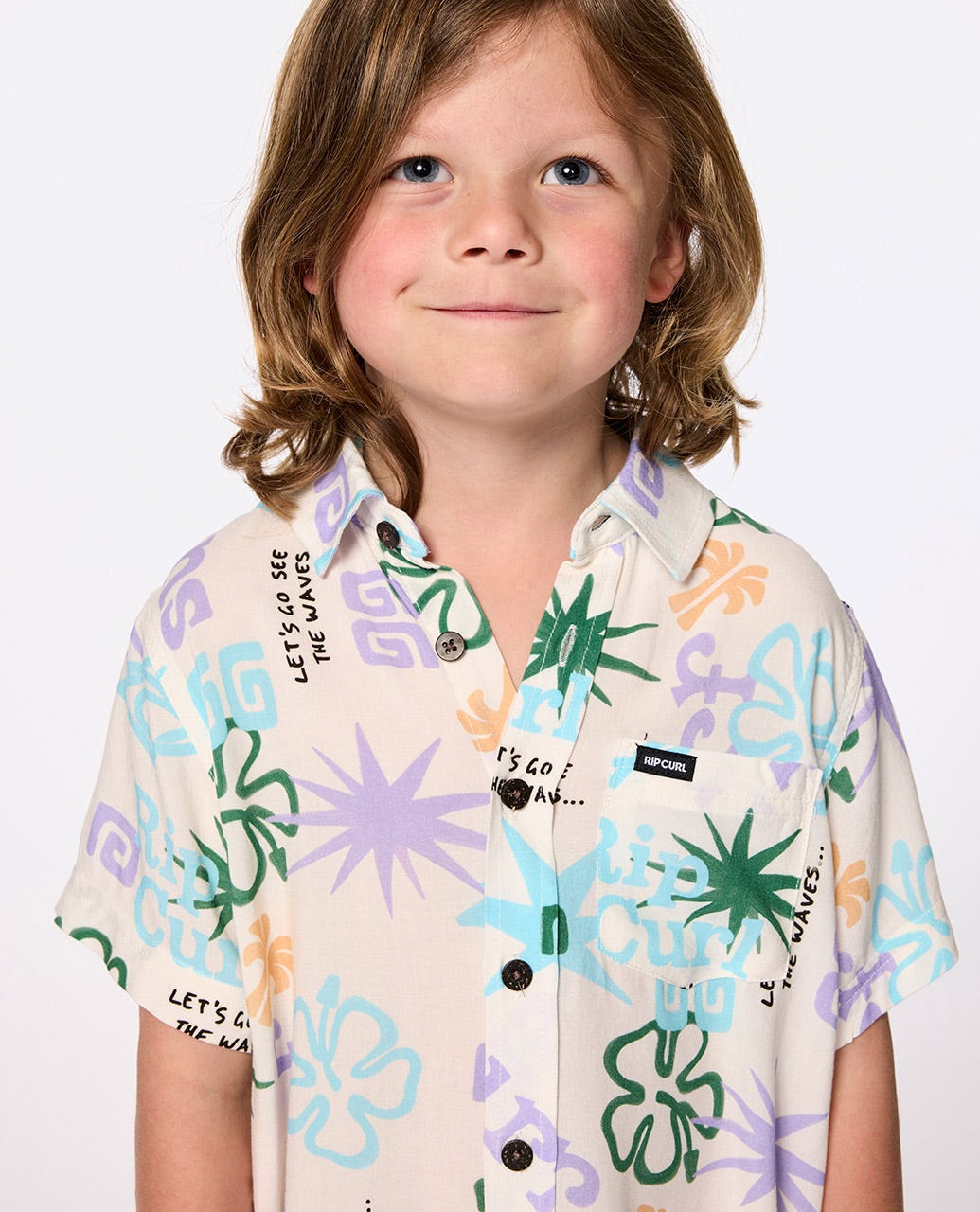 Rip Curl Kids Wave Dayz Short Sleeve Shirt - Boy(1-8 years)