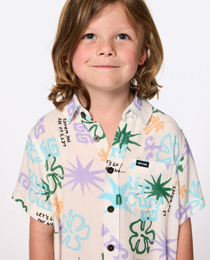 Rip Curl Kids Wave Dayz Short Sleeve Shirt - Boy(1-8 years)